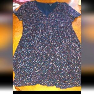 Polka Dot Navy Dress